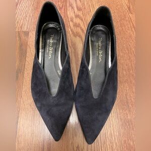Pedro Anton Navy Women's Suede Shoes Flats Size 36 or 5.5-6.